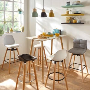 Tabouret de bar Blanc "Maxon" 2