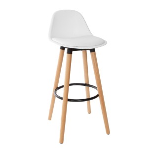 Tabouret de bar Blanc "Maxon"
