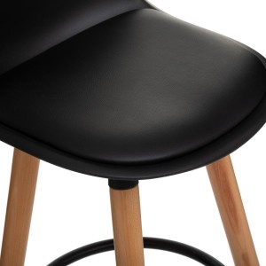Tabouret de bar Noir "Maxon"