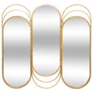 Miroir triptyque "Edi" doré