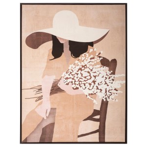 Toile imprimée "Portrait" encadrée 58x78 cm
