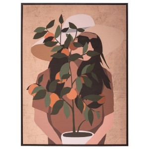 Toile imprimée "Portrait" encadrée 58x78 cm